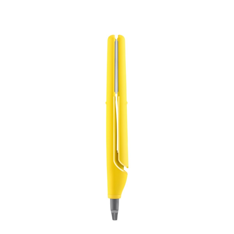 Side view of The Tress Press Straightening Iron pictured closed