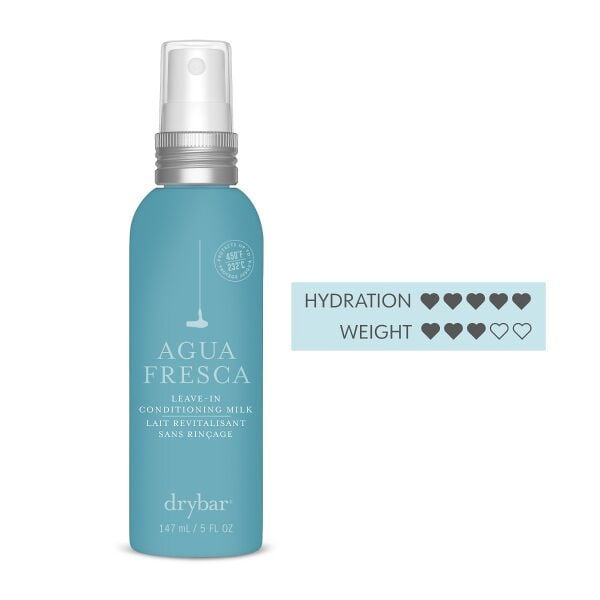 Agua Fresca Leave-In Conditioning Milk with cleanse rating of medium, hydration rating of high and weight rating of medium