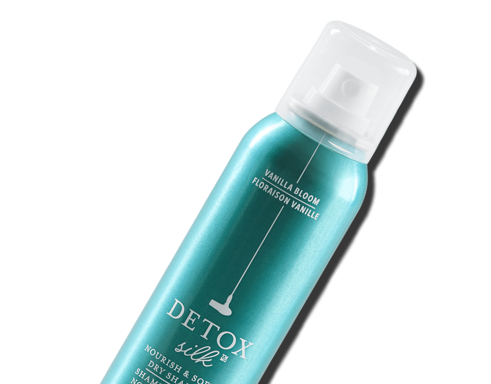  Guide to the Drybar Detox dry shampoo collection showing which formula to use throughout the week: Detox Clear for day two, Detox Silk for day three, Detox Thickening for day four, and Original Detox for maximum oil absorption on the dirtiest hair days.